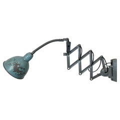 Grey Industrial Scissor Wall Lamp from Elektroinstala, 1960s