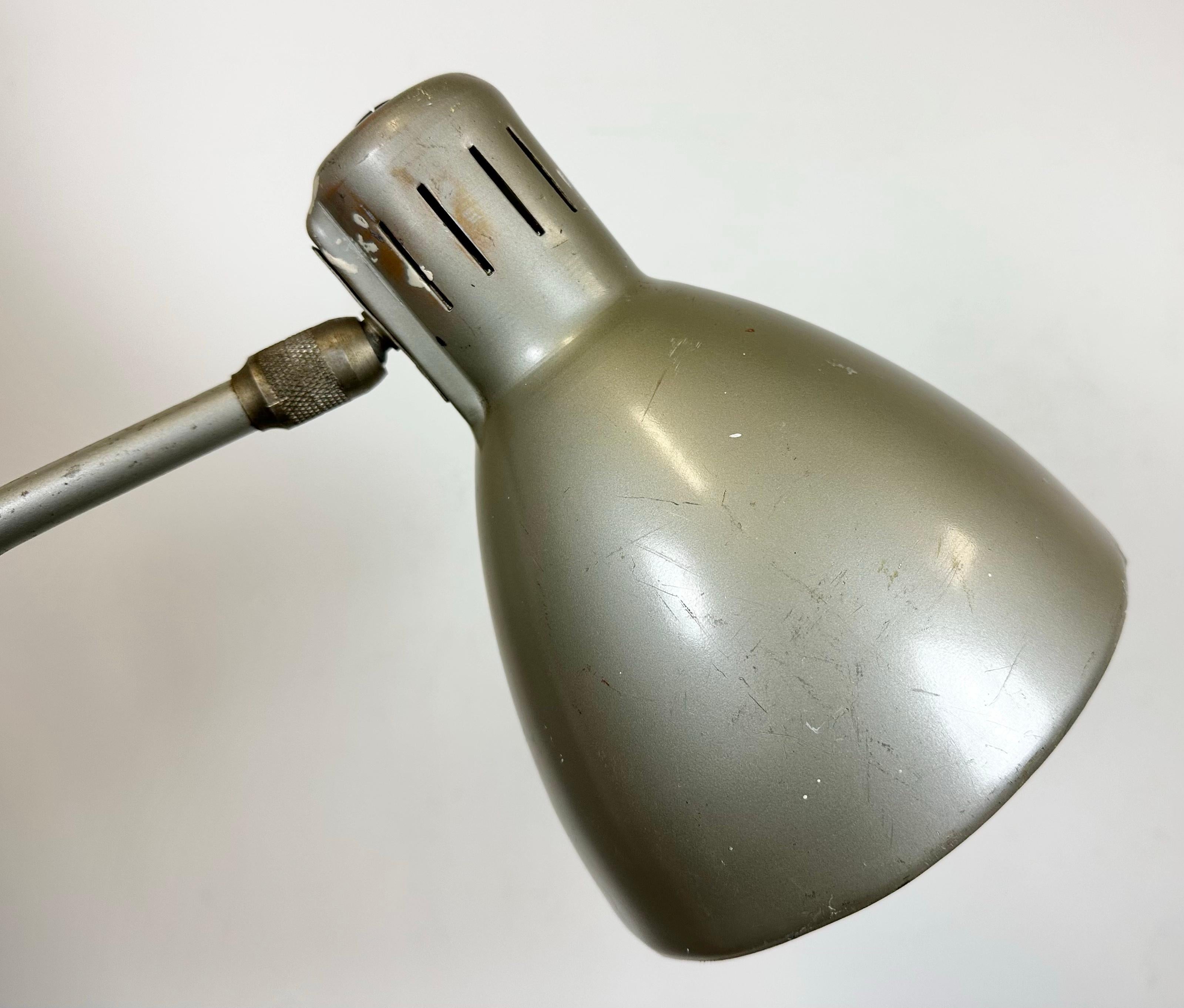 Grey Industrial Scissor Wall Lamp from Erpe, 1960s 6