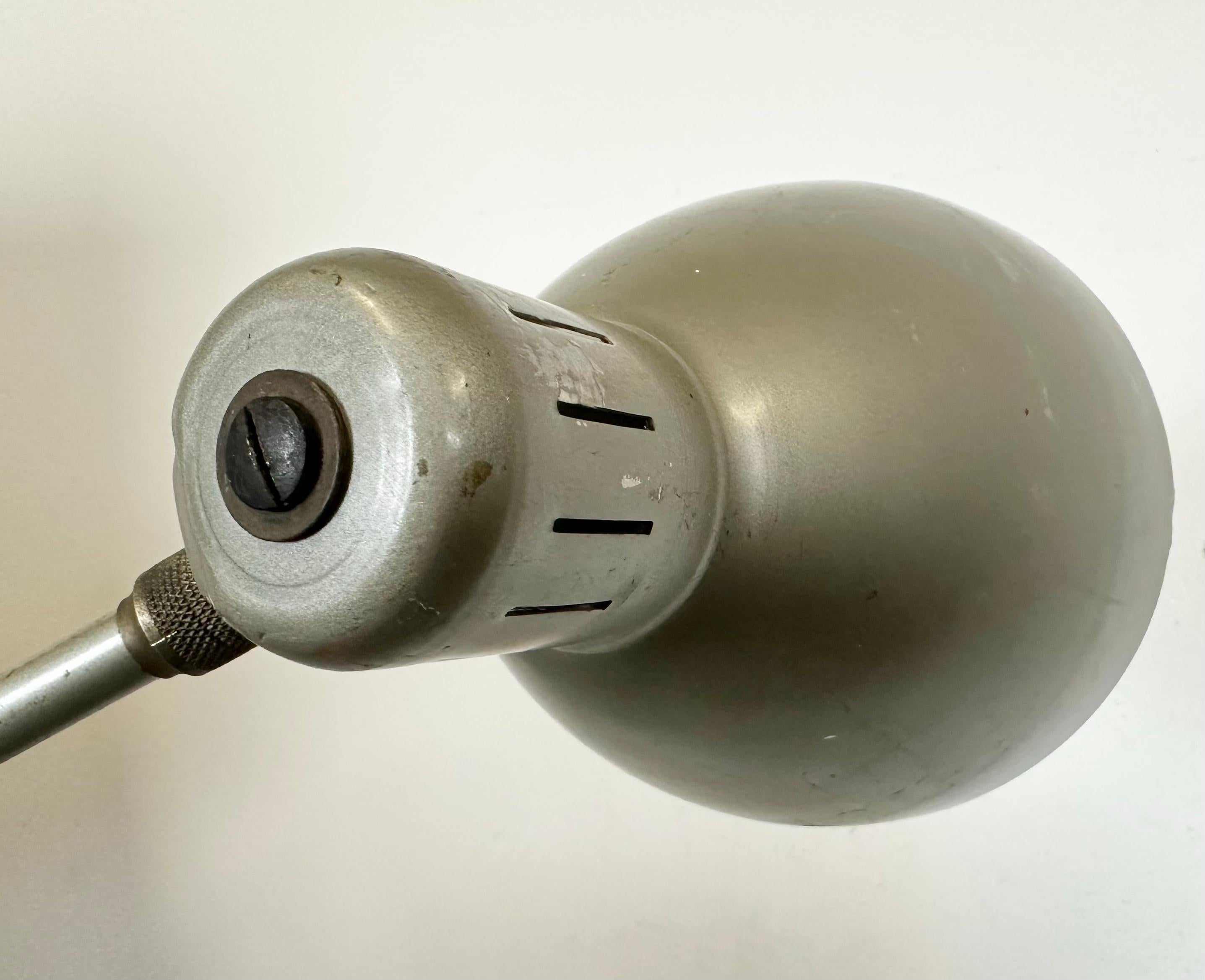 Grey Industrial Scissor Wall Lamp from Erpe, 1960s 8