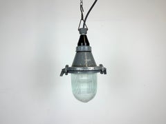 Grey Industrial Soviet Pendant Light, 1960s