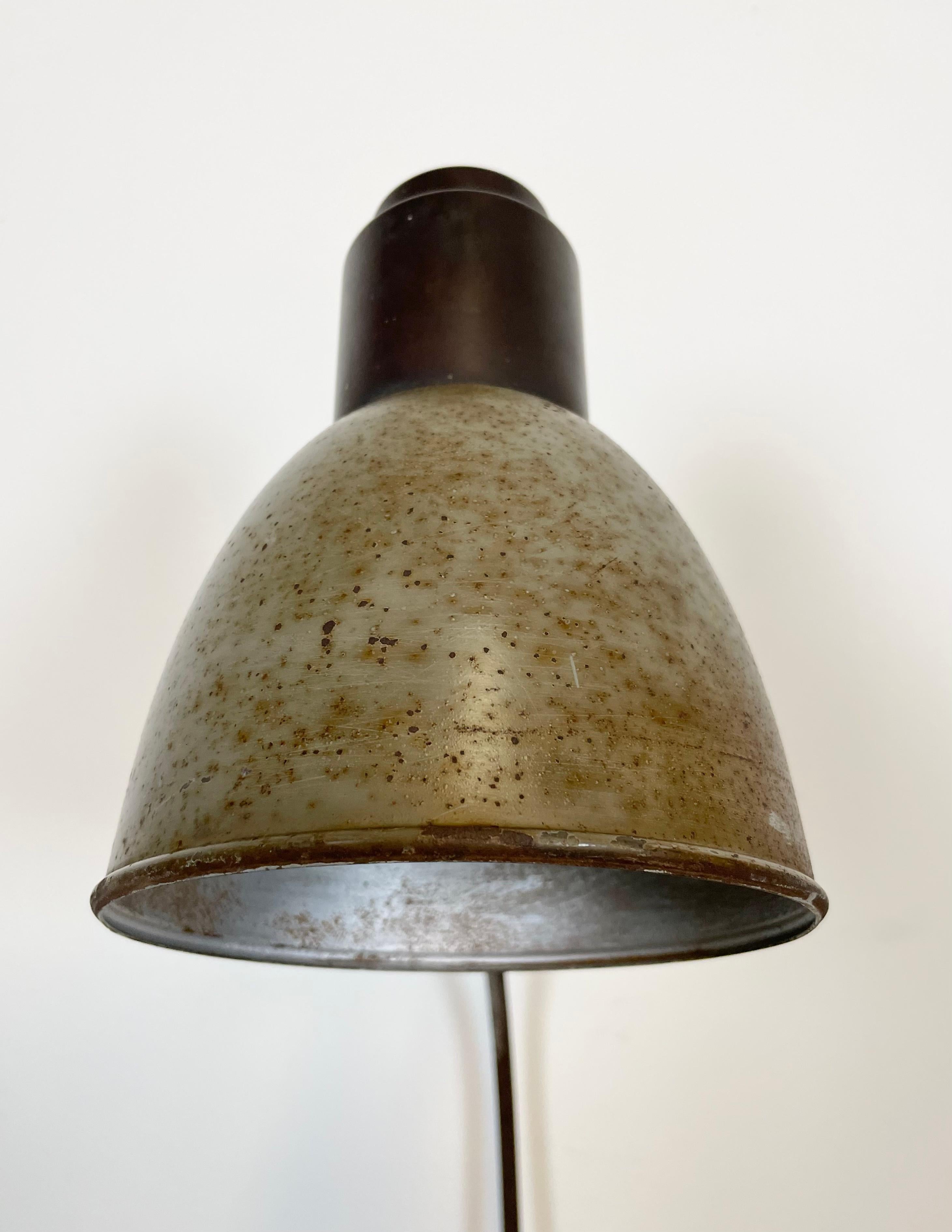 Grey Industrial Table Lamp, 1950s 12