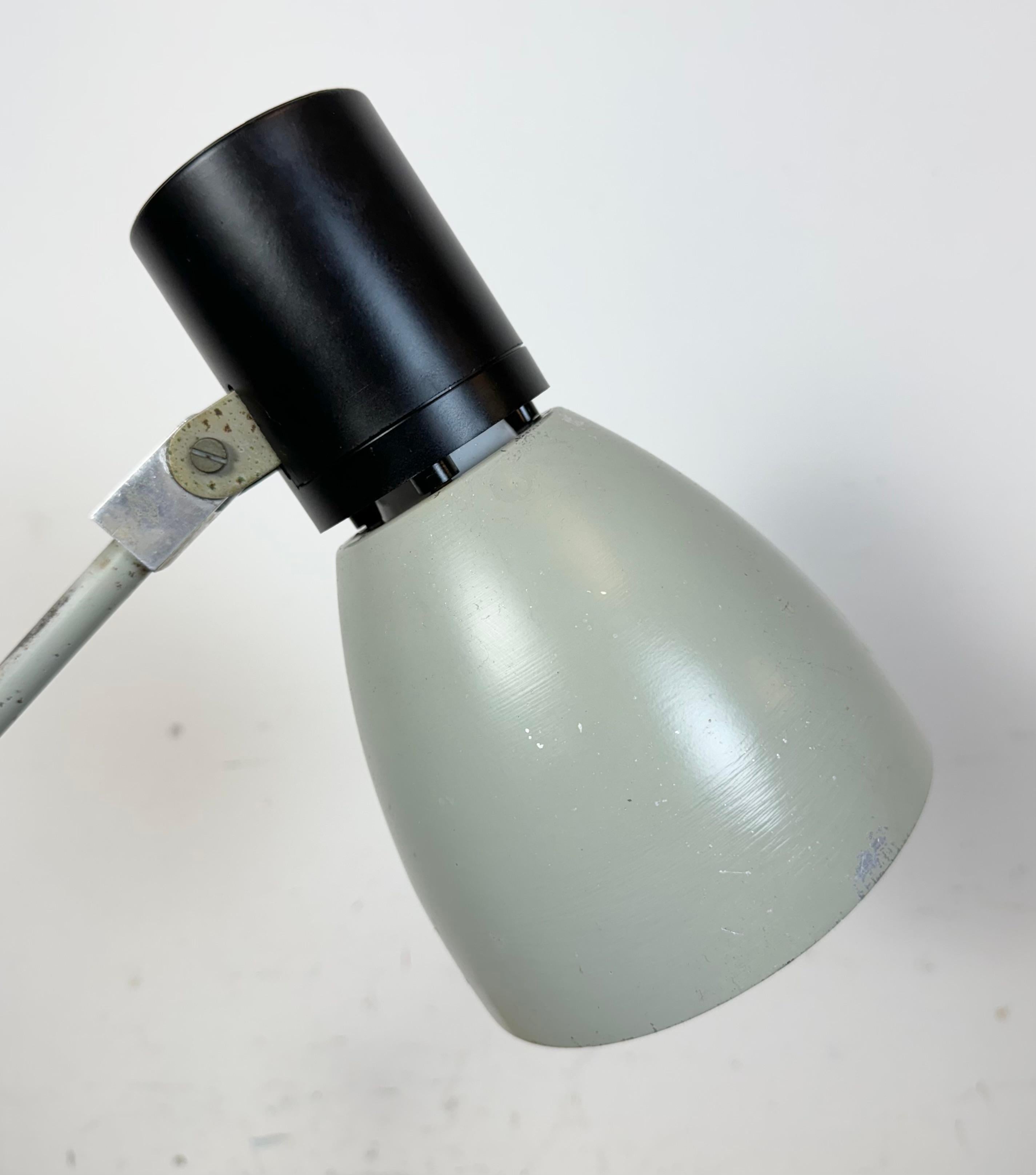 Grey Industrial Table Lamp from Elektrosvit, 1970s For Sale 4