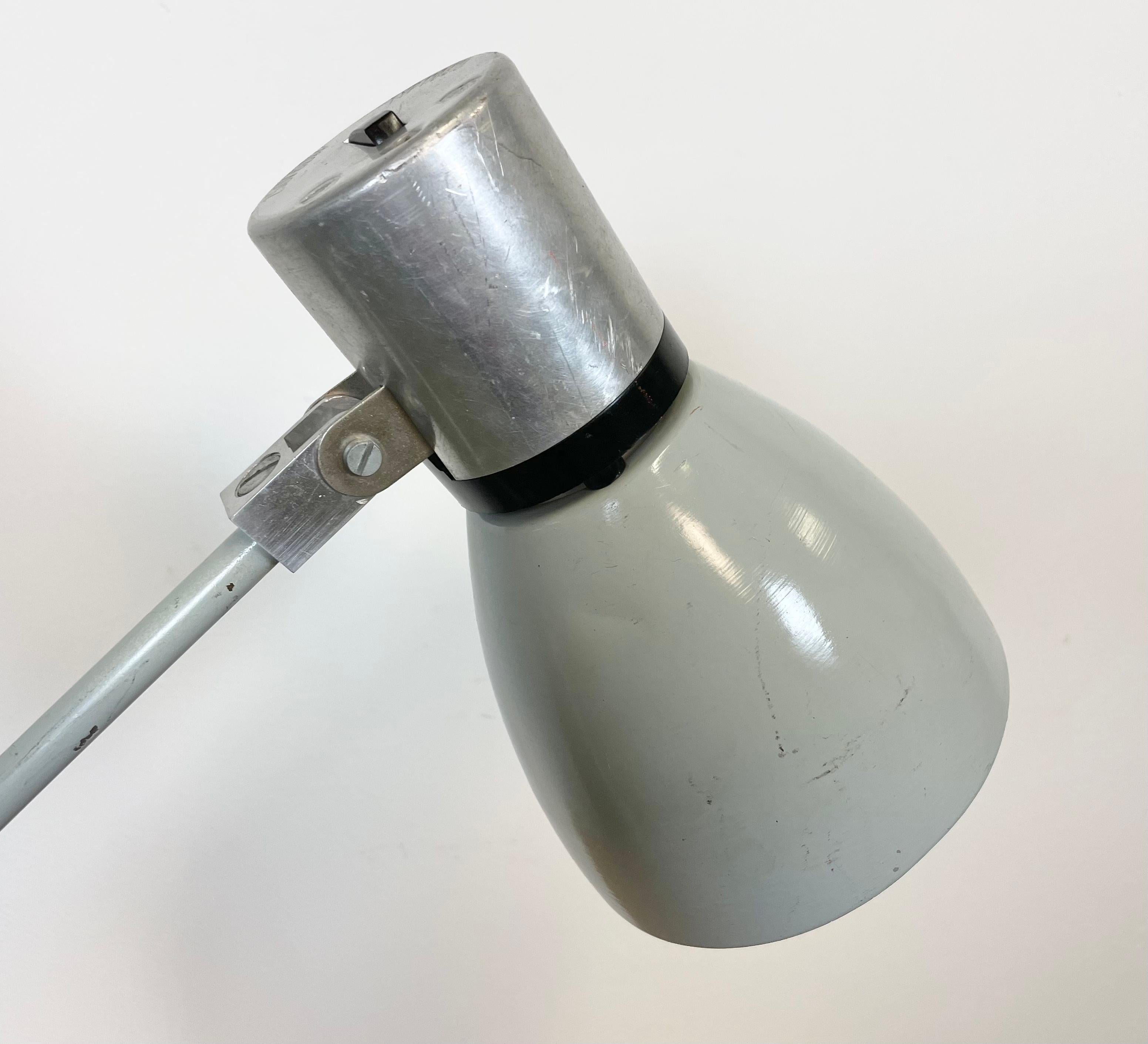 Grey Industrial Table Lamp from Elektrosvit, 1970s 5