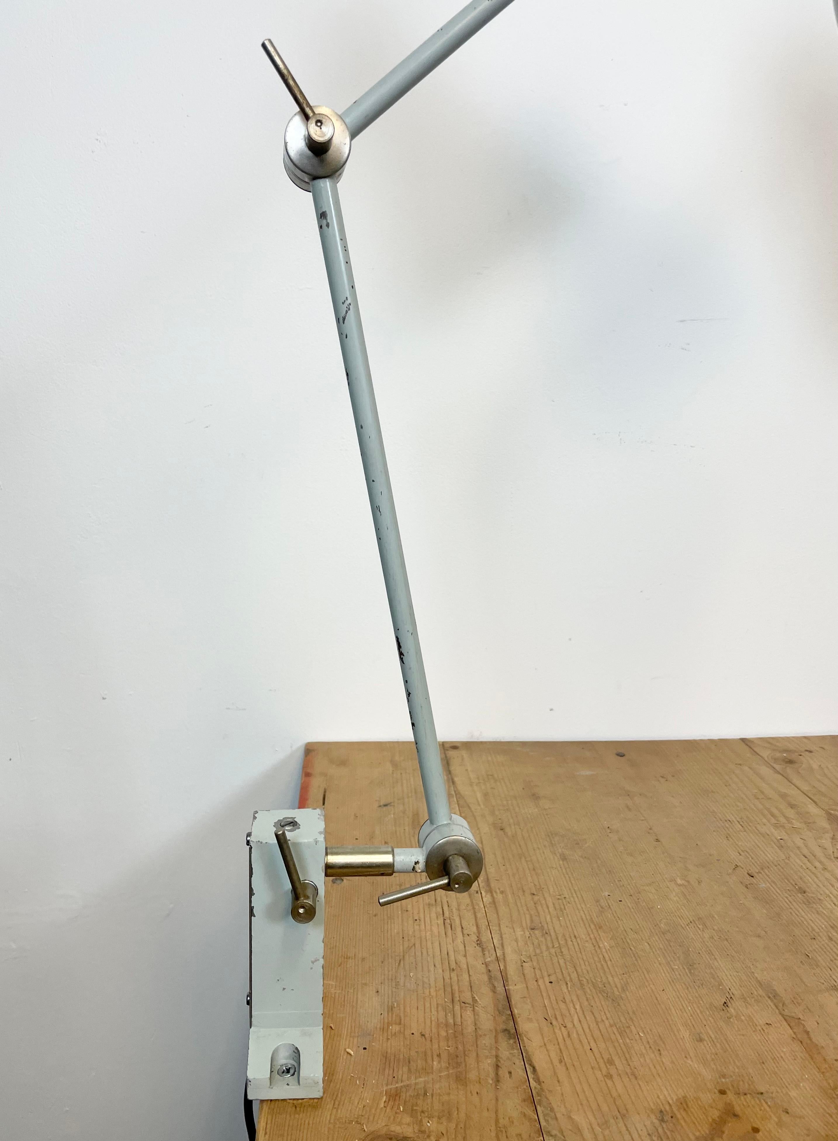 Grey Industrial Table Lamp from Elektrosvit, 1970s 7