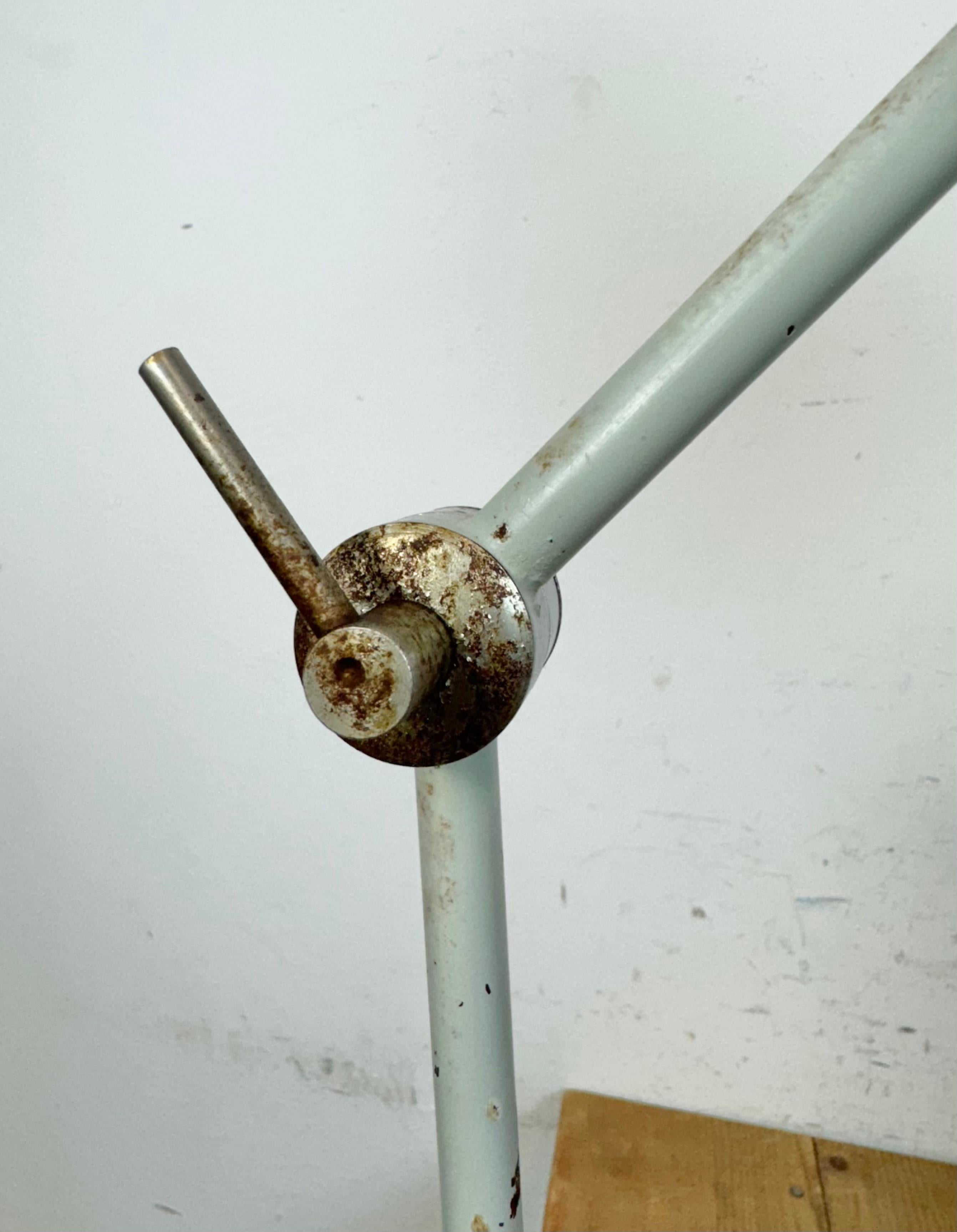 Grey Industrial Table Lamp from Elektrosvit, 1970s For Sale 8