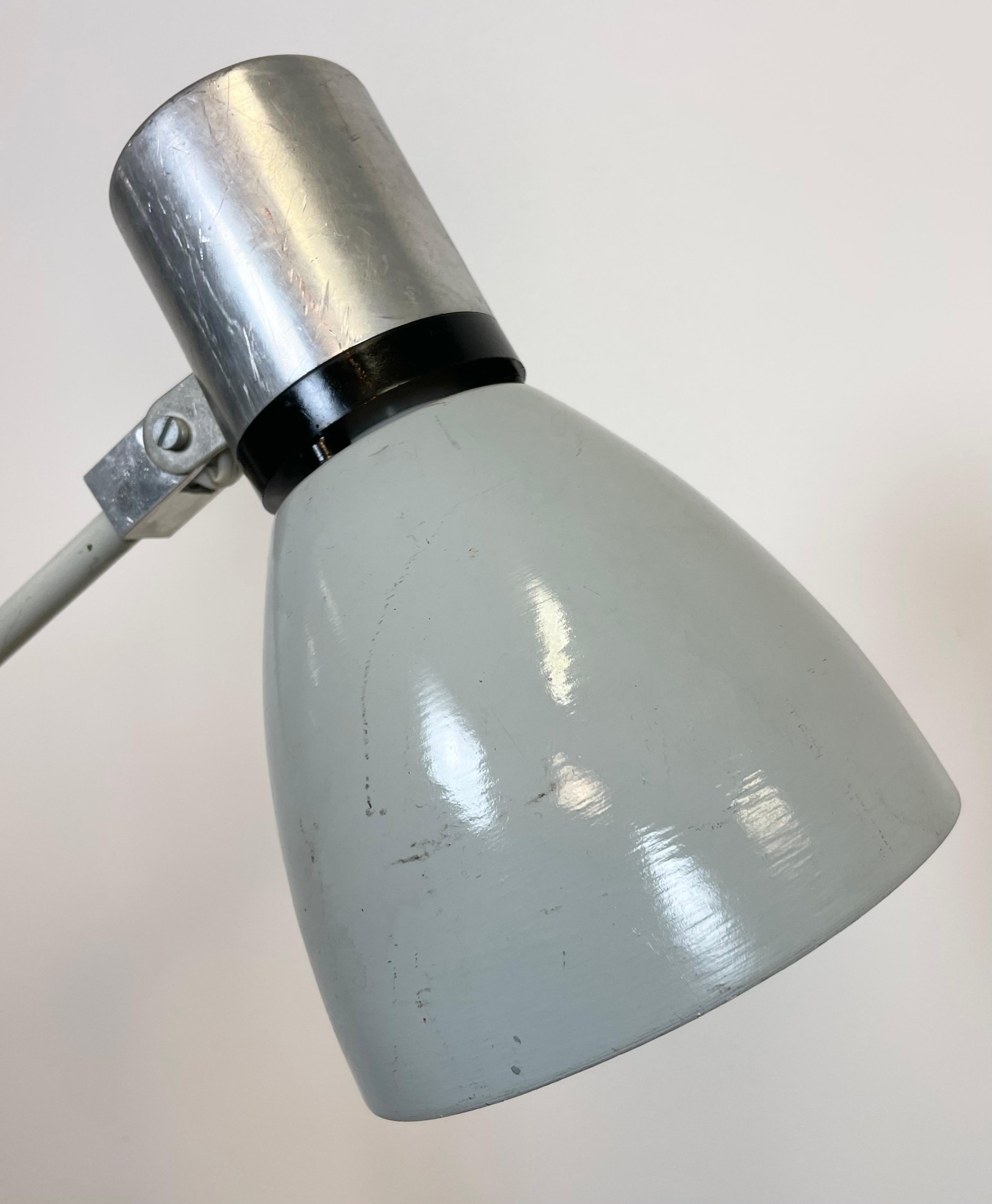 Grey Industrial Table Lamp from Elektrosvit, 1970s 8