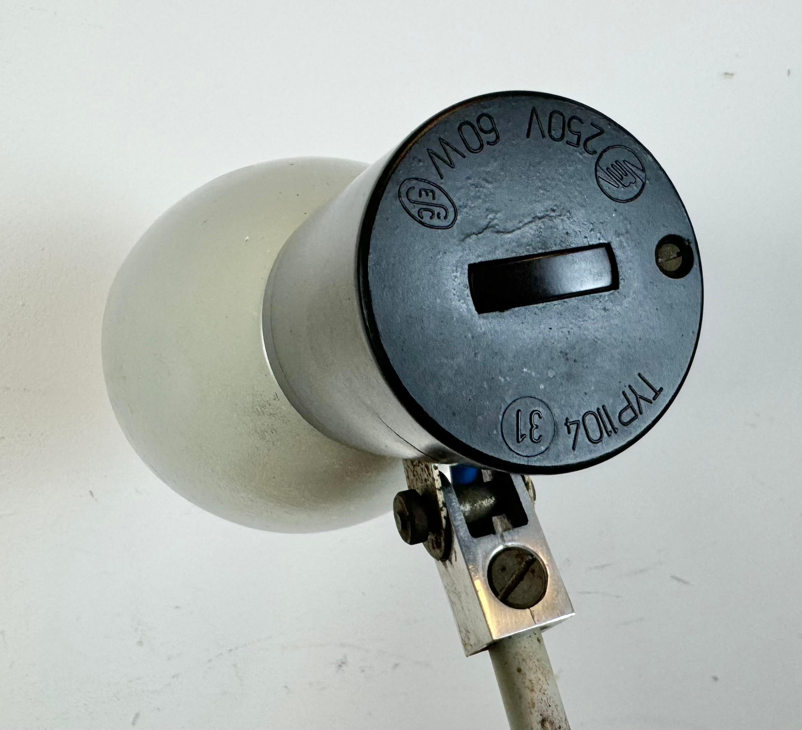 Grey Industrial Table Lamp from Elektrosvit, 1970s For Sale 10