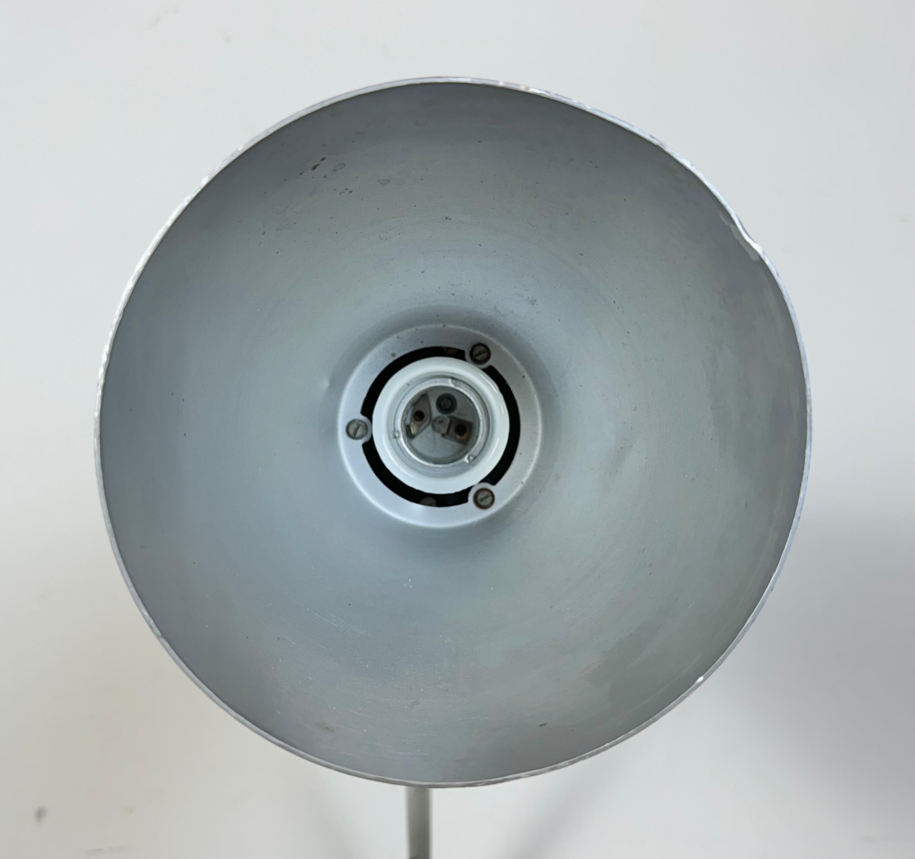 Grey Industrial Table Lamp from Elektrosvit, 1970s For Sale 12