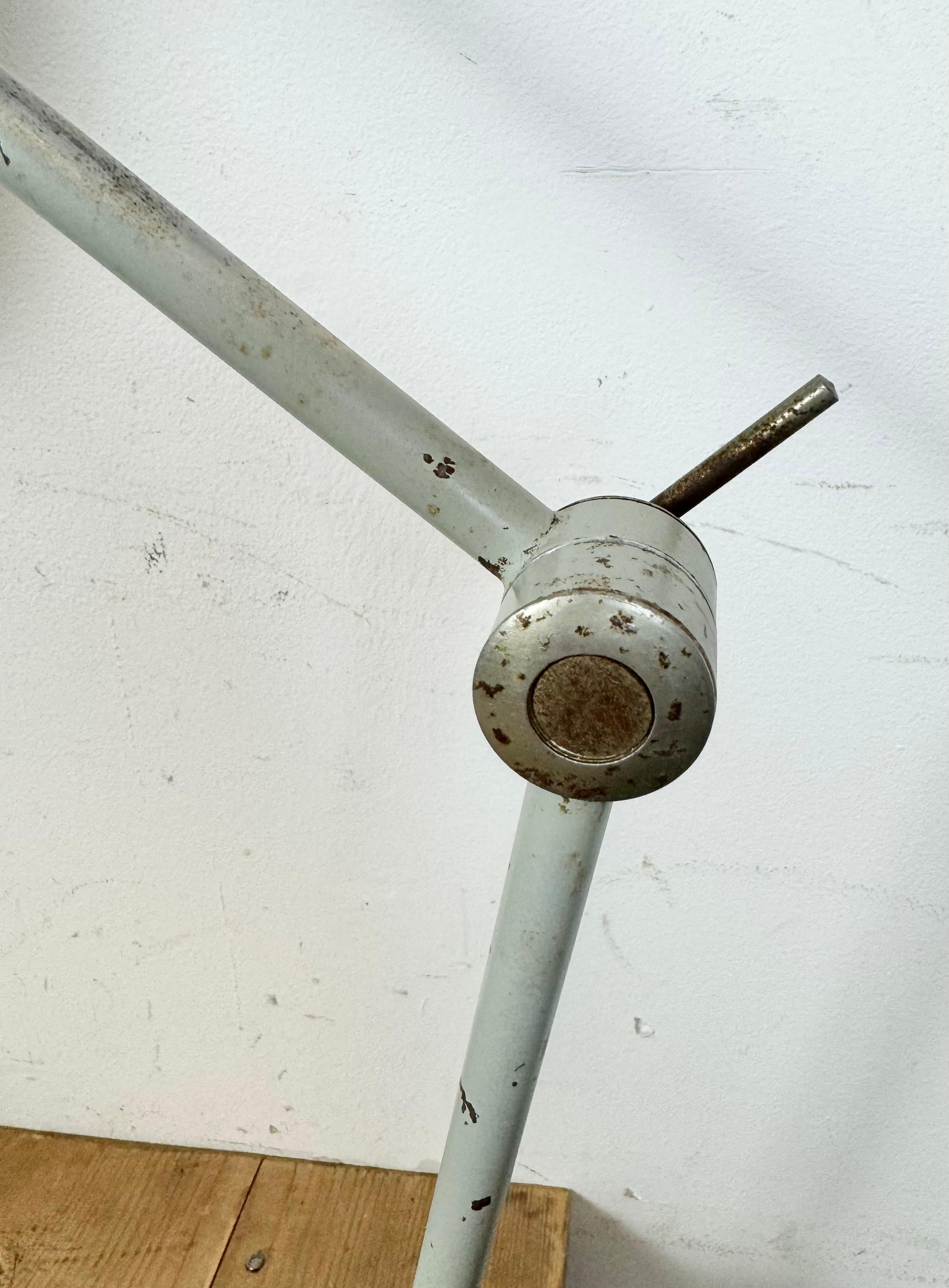 Aluminum Grey Industrial Table Lamp from Elektrosvit, 1970s For Sale