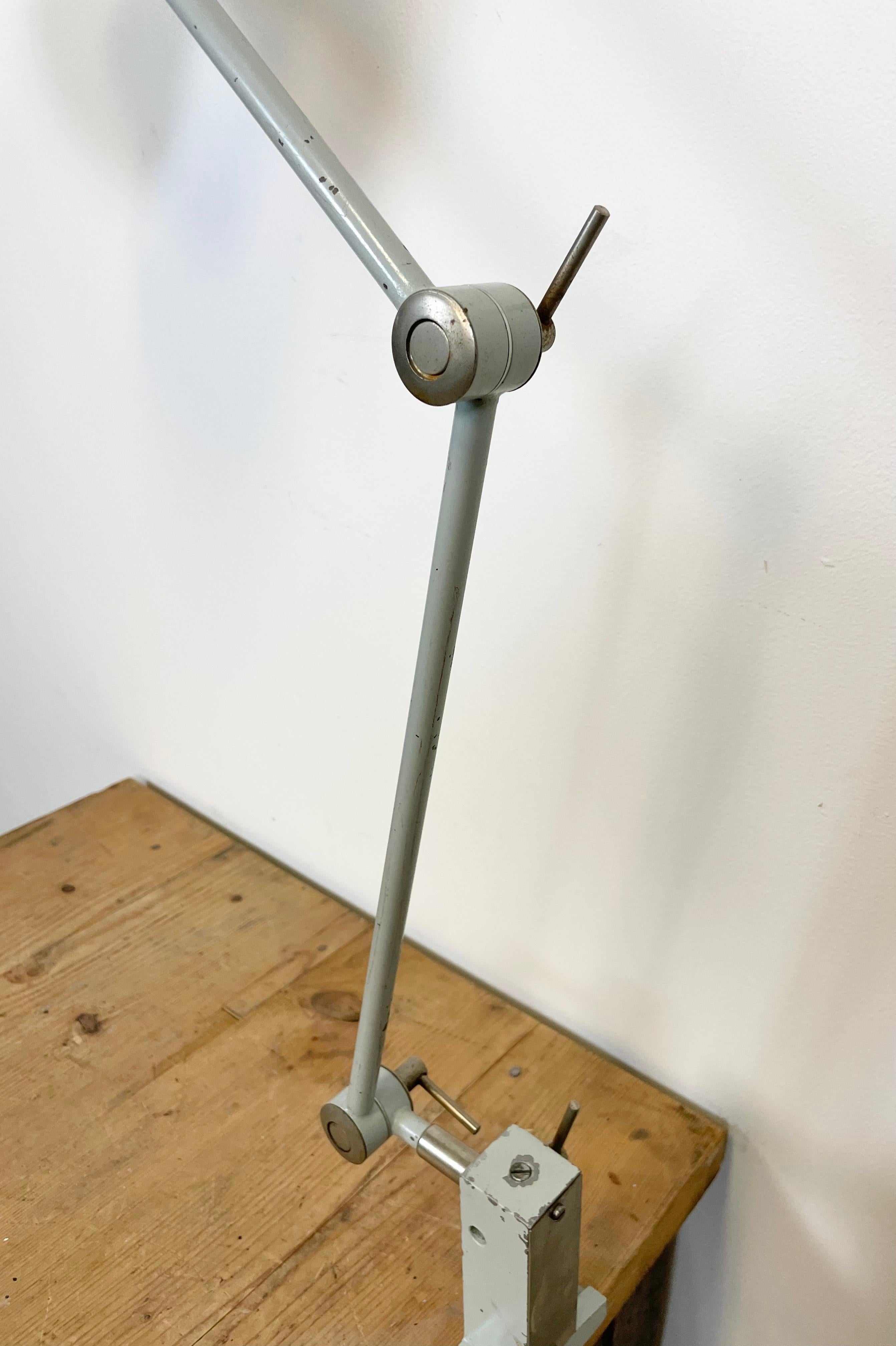 Grey Industrial Table Lamp from Elektrosvit, 1970s 1