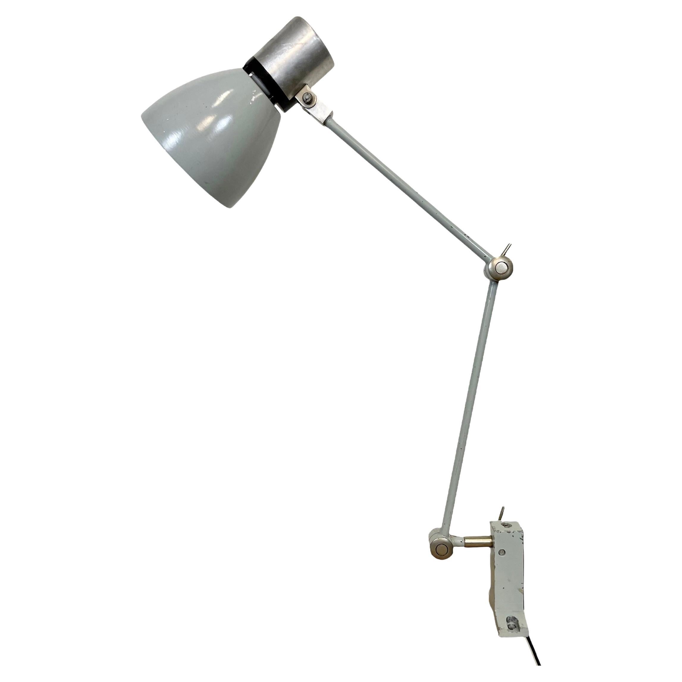 Grey Industrial Table Lamp from Elektrosvit, 1970s