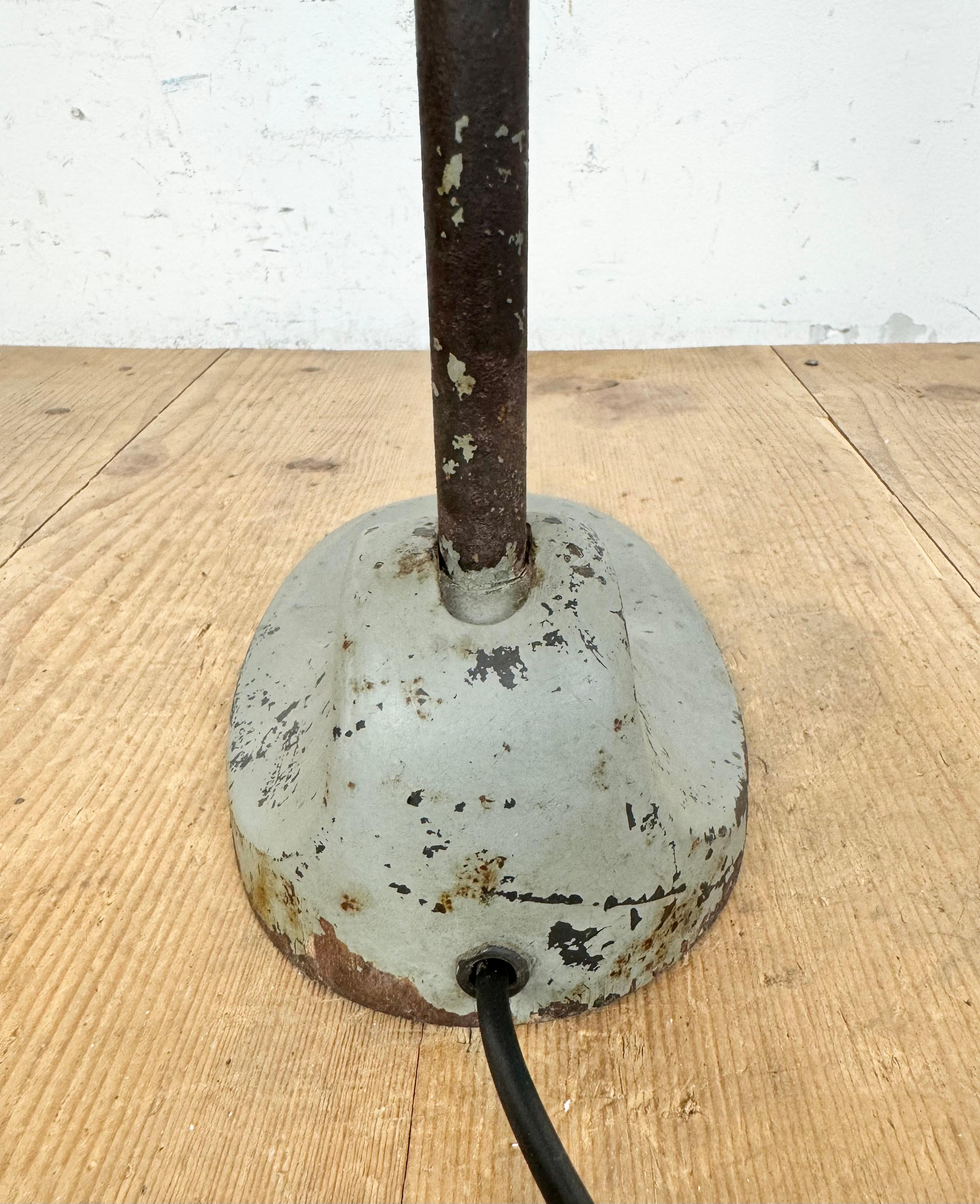 Grey Industrial Workshop Desk Lamp, 1950s 12