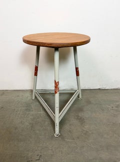 Grey Industrial Workshop Stool, 1960s