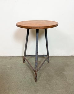 Grey Industrial Workshop Stool, 1960s