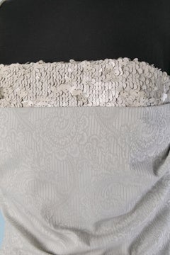 Grey jacquard bustier dress with sequin VIVIENNE WESTWOOD RED LABEL