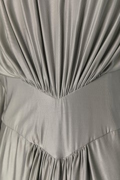 Grey jersey evening dress with wing sleeve ALEXANDRE VAUTHIER New with tag