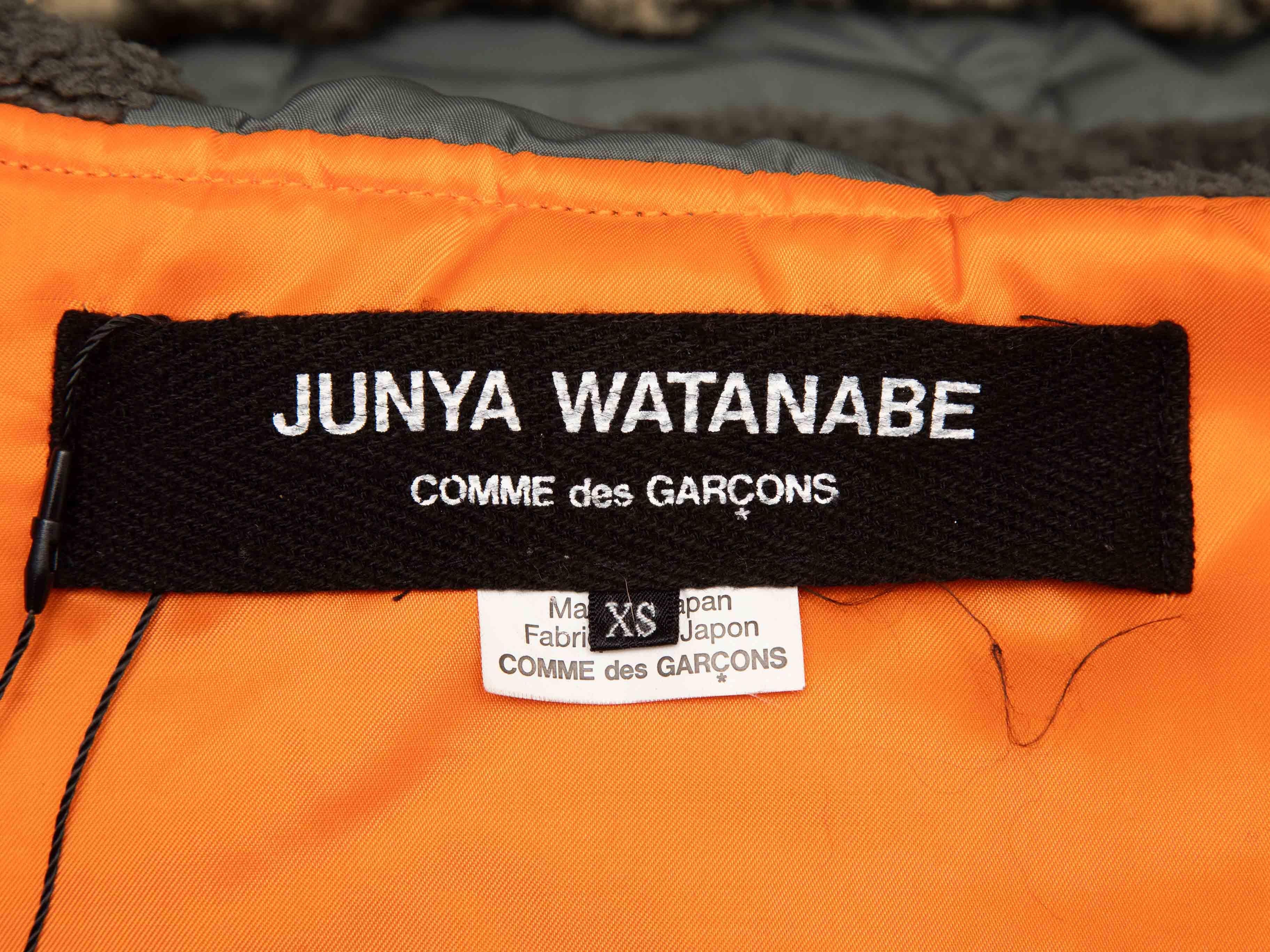 Donna Giacca bomber grigia con cappuccio Junya Watanabe Comme Des Garcons taglia US XS in vendita