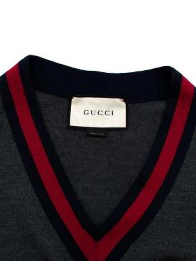 Maglia V neck Jumper in Grey main image 1