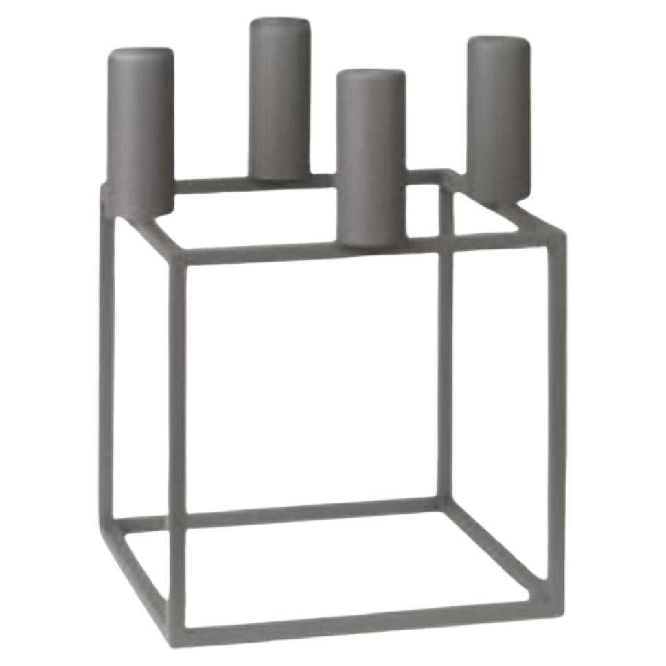 Grey Kubus 4 Candle Holder by Lassen For Sale