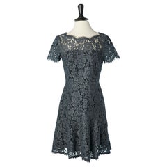 Grey lace cocktail dress DIANE VON FURSTENBERG