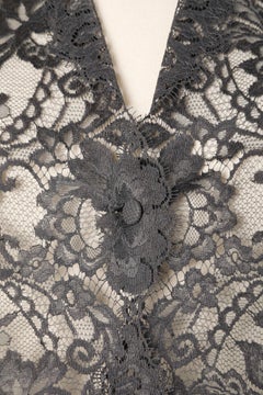 Grey lace shirt Ivoire de Balmain