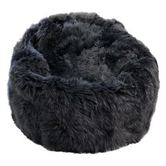 Grey Large Sheepskin Bean Bag Cover,  Australian Sheepskin - Made in Australia