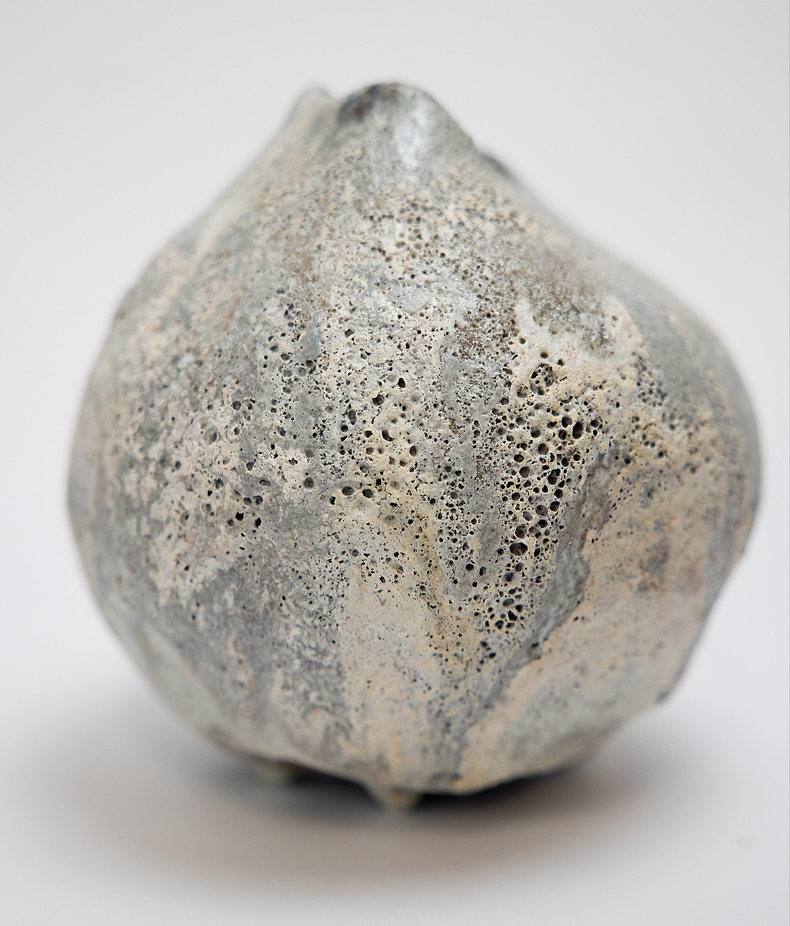 Grey Lava Moon Vase Handmade II 3
