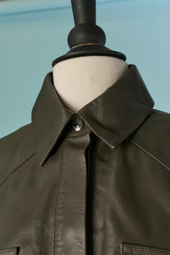 Mini abito in pelle grigia ALEXANDRE VAUTHIER