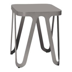 Grey Loop Stool by Sebastian Scherer