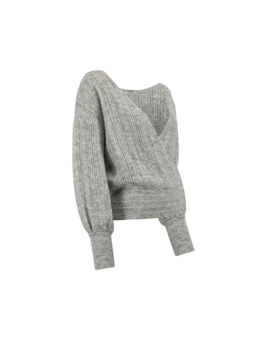 CONDITION is Very good. Hardly any visible wear to jumper is evident on this used Sézane designer resale item.



Details


Grey

Wool

Long wrap jumper

Loose knitted

Deep V neckline





Made in China



Composition

33% Polyamide, 32% Wool, 32%
