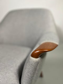 Chaise longue grise  Modèle Marina de Gerhard Berg pour Stokke/Westnofa