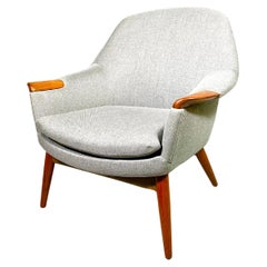 Grey Lounge Chair  model Marina by Gerhard Berg for Stokke/Westnofa