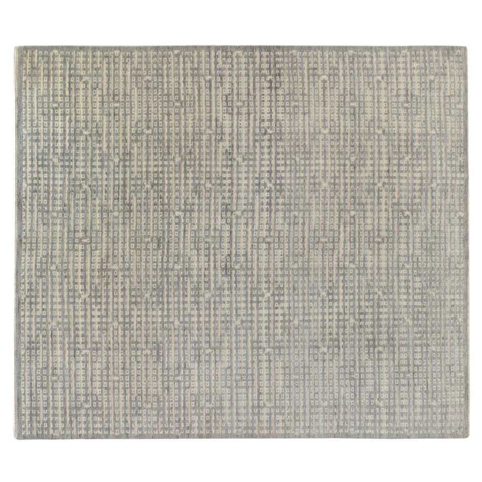 High Low Rug Contemporary Grey High Low Area Rug For Sale at 1stDibs