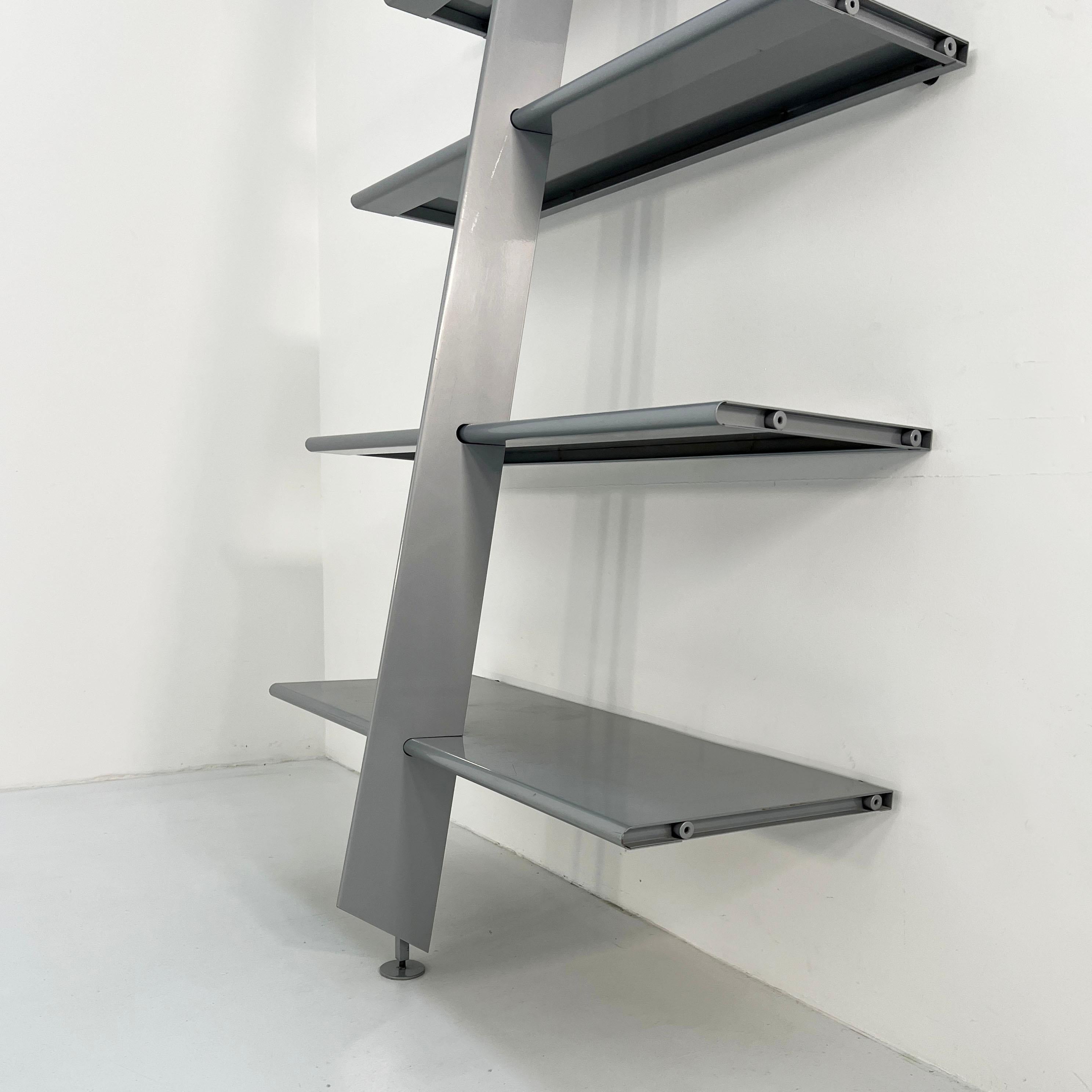 Metal Grey Mac Gee Wall Unit by Philippe Starck for Baleri Italia, 1980s For Sale