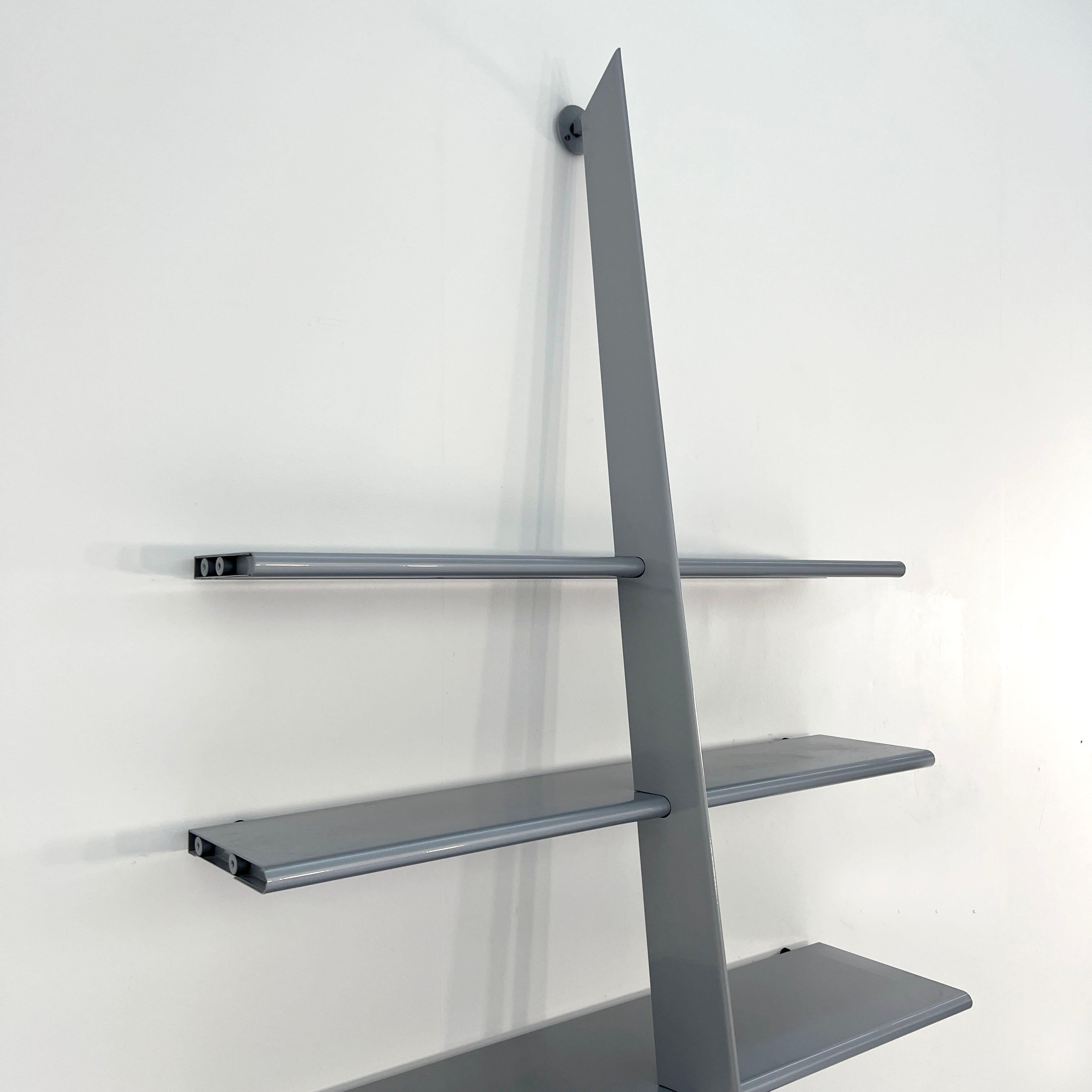 Metal Grey Mac Gee Wall Unit by Philippe Starck for Baleri Italia, 1980s