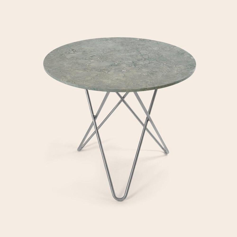 Grey Marble and Stainless Steel Large Dining O Table by OxDenmarq
Dimensions: D 100 x H 72 cm
Materials: Steel, Grey Marble
Also Available: Different marble and frame options available,

OX DENMARQ is a Danish design brand aspiring to make