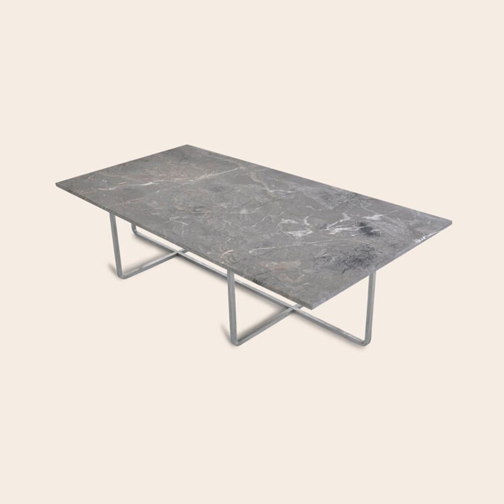 Grey marble and steel large ninety table by Ox Denmarq
Dimensions: D 120 x W 60 x H 40 cm
Materials: steel, marble
Also available: different size, top and frame options available.

OX DENMARQ is a Danish design brand aspiring to make beautiful