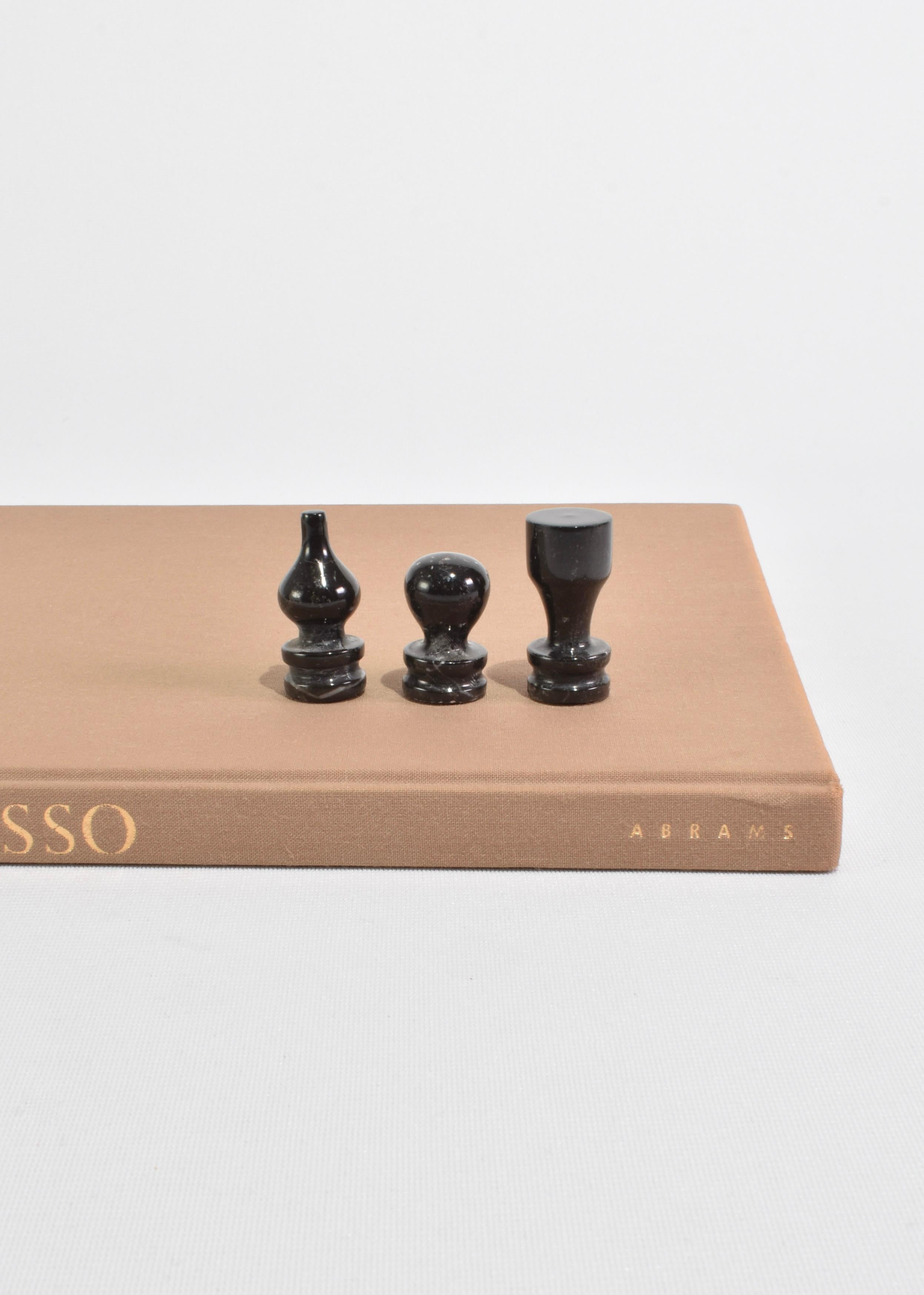Grey Marble Chess Set For Sale 1