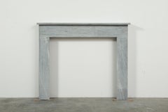 Grey Marble Louis XVI Fireplace Mantel