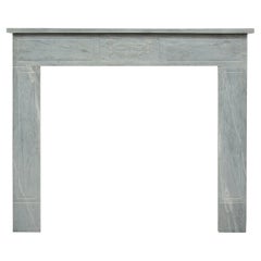 Grey Marble Louis XVI Fireplace Mantel