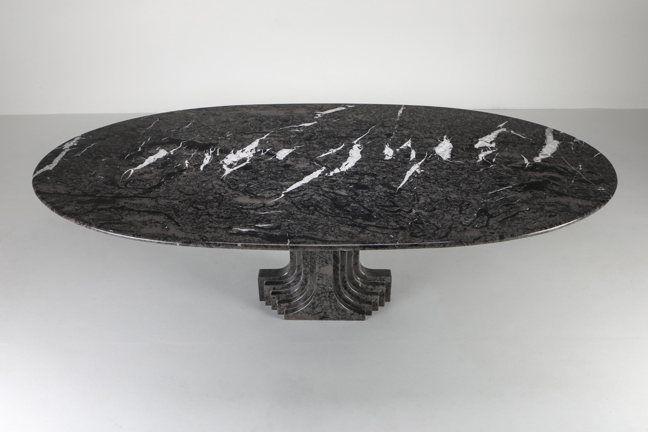 Late 20th Century Grey Marble 'Samo' Table by Carlo Scarpa, 1970s