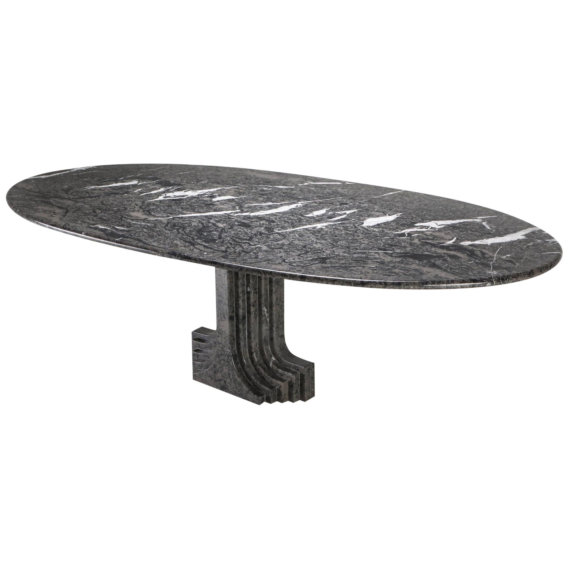 Grey Marble 'Samo' Table by Carlo Scarpa, 1970s