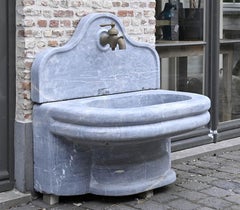 Grey Marble Vintage Wall Fountain