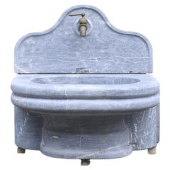 Grey marble Antique wall fountain
