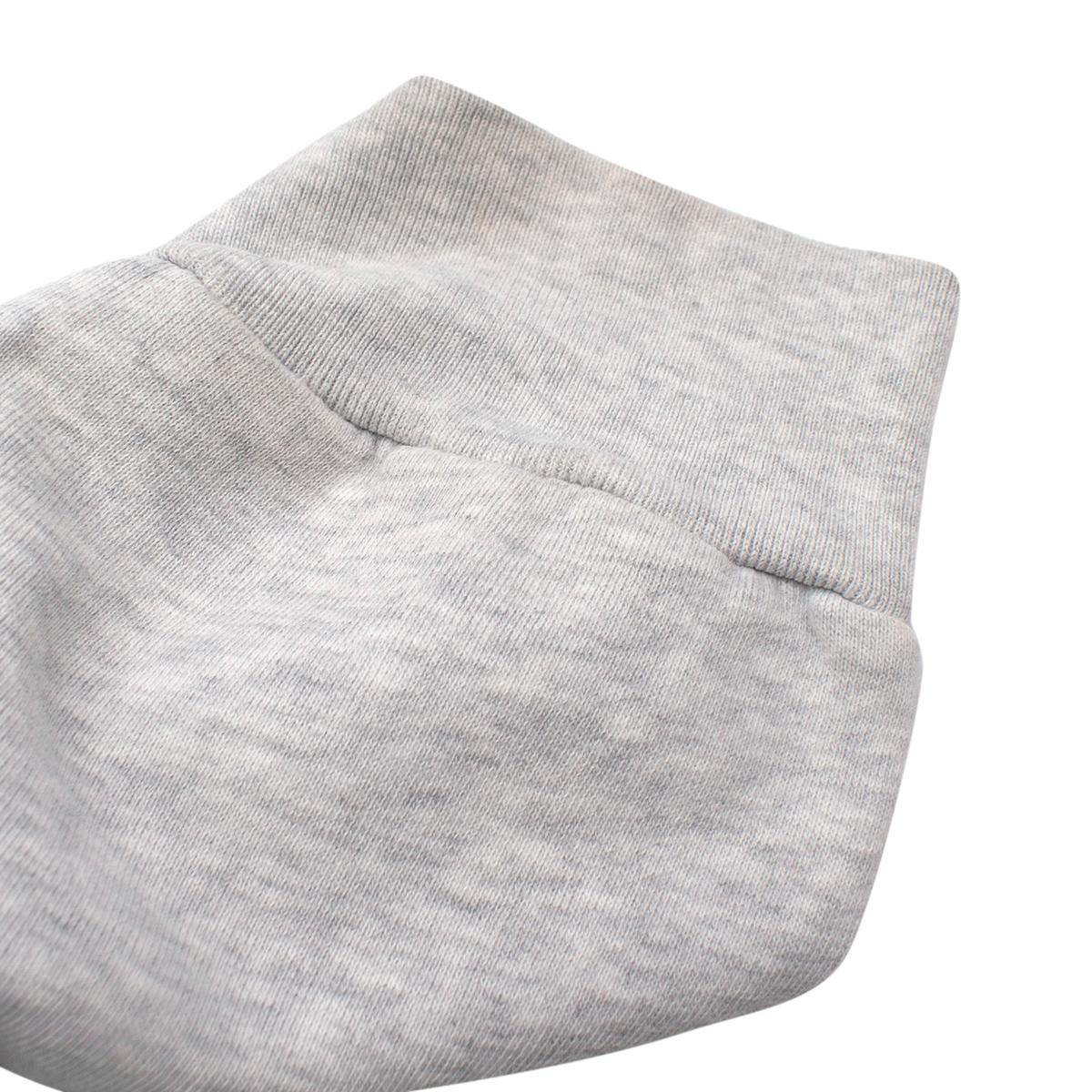 Gray Grey Marl Cotton Jersey Logo Hoodie For Sale