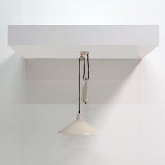 Grey Metal Counterweight Pendant, Italy 1960s