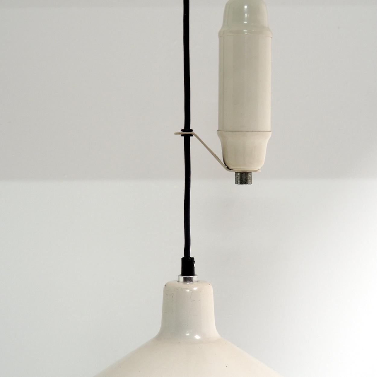 Grey Metal Counterweight Pendant, Italy 1960s For Sale 2