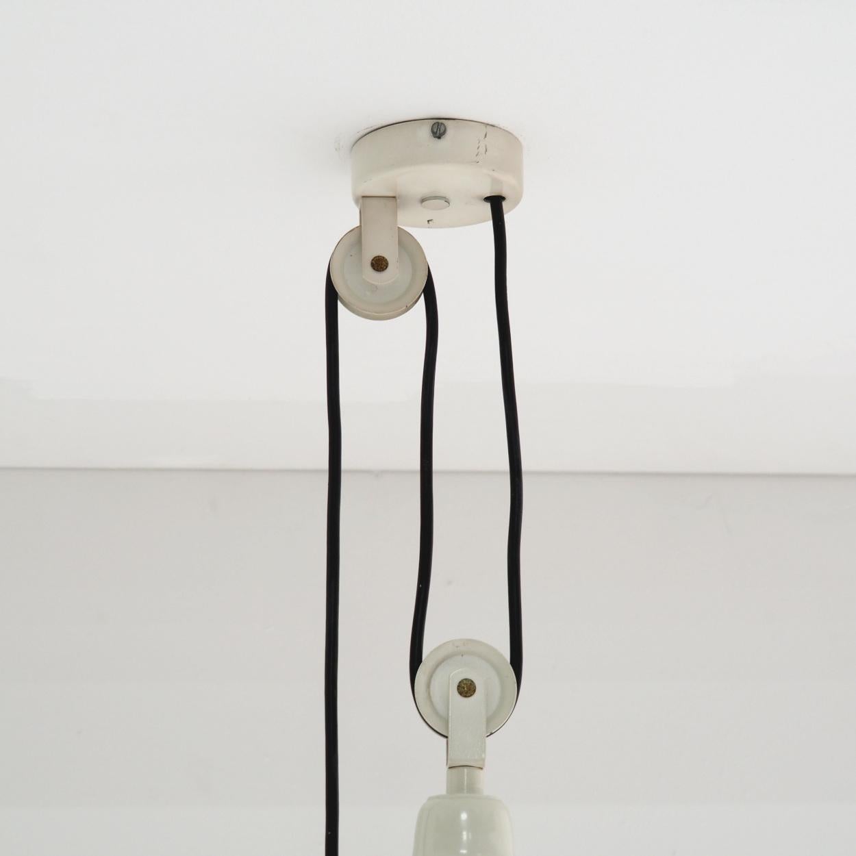 Grey Metal Counterweight Pendant, Italy 1960s For Sale 3