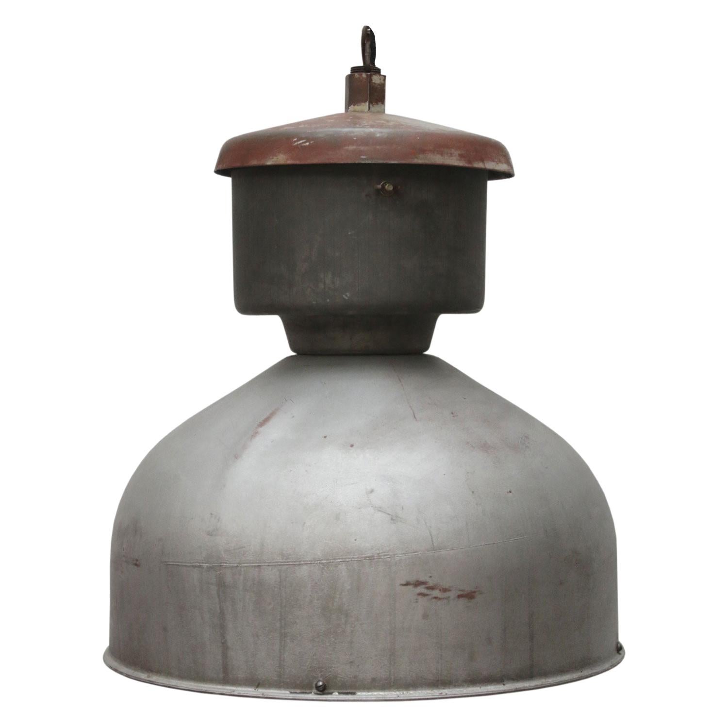 Grey Metal Vintage Industrial Hanging Lamp