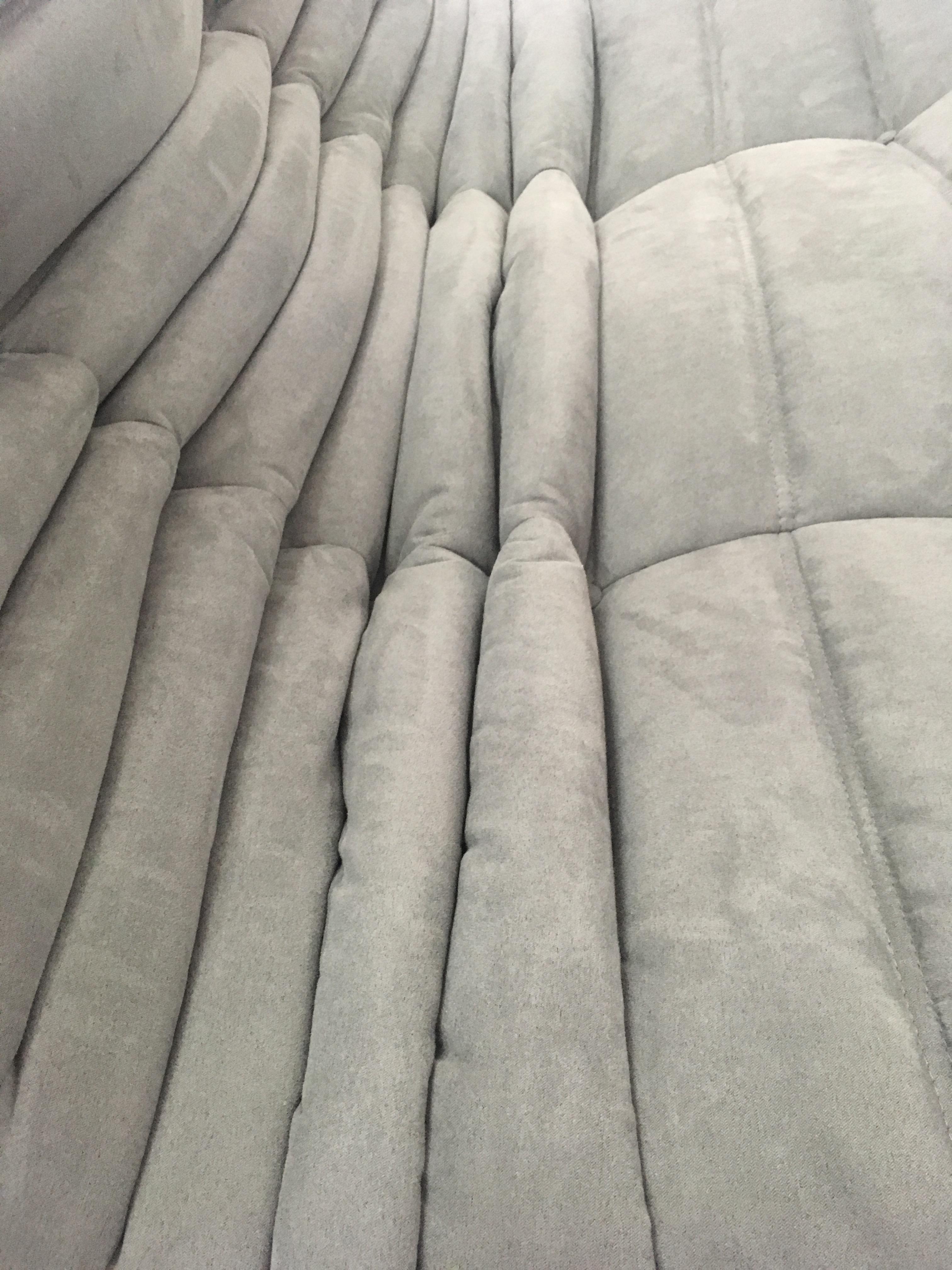 Grey Microfibre Togo Sofa Set by Michel Ducaroy for Ligne Roset, Set of Five For Sale 8